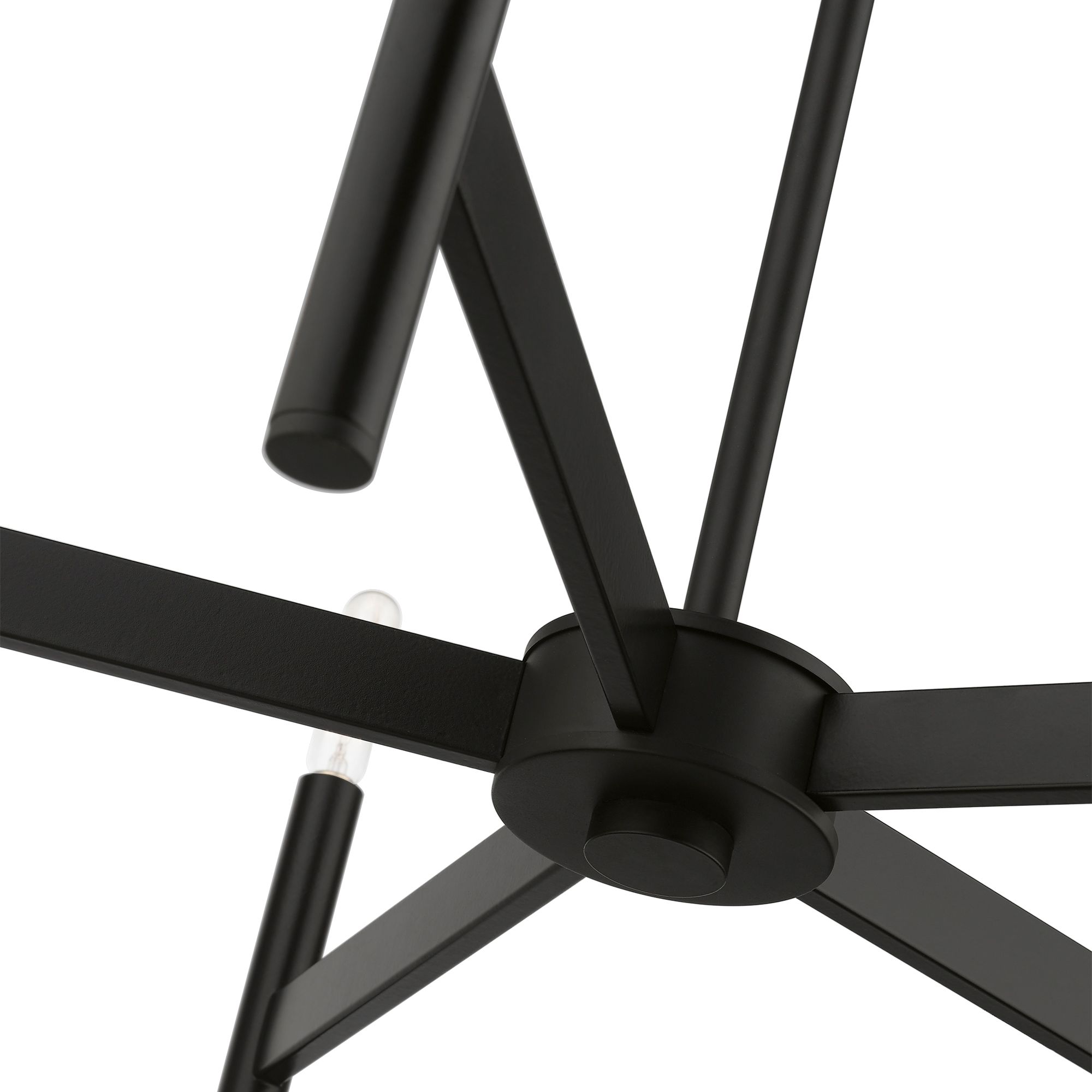 Copenhagen 25" Wide Black 5-Light Chandelier in scene