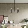 Copenhagen 25" Wide Black 5-Light Chandelier in scene