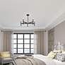 Copenhagen 25"W Bronze and Brushed Nickel 5-Light Chandelier