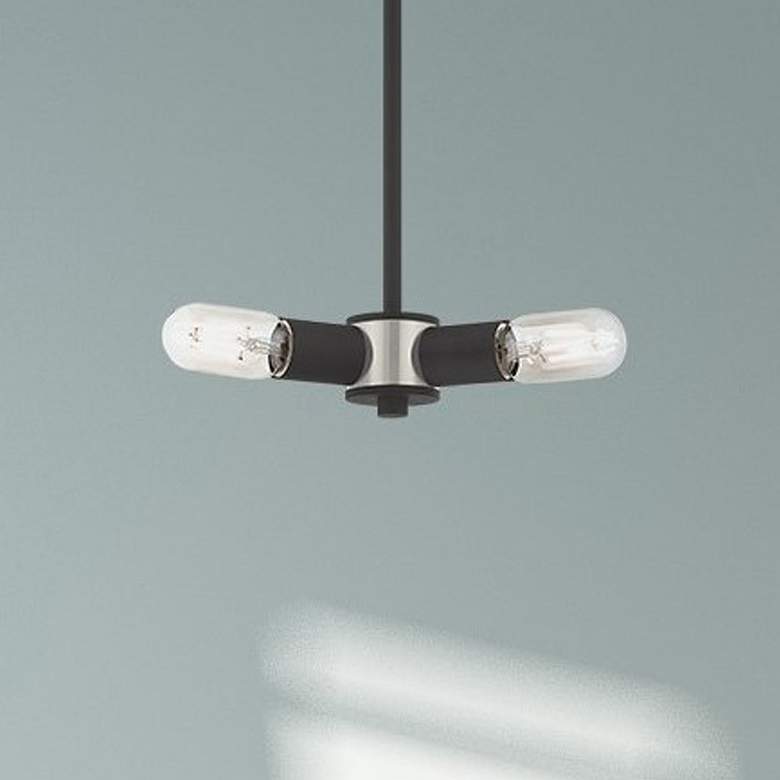 Image 1 Copenhagen 3 Light Black Mini Chandelier