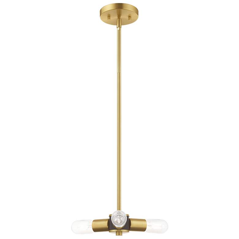 Image 1 Copenhagen 3 Light Satin Brass Mini Chandelier