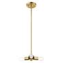 4_Copenhagen 3 Light Satin Brass Mini Chandelier more views
