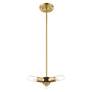 5_Copenhagen 3 Light Satin Brass Mini Chandelier more views