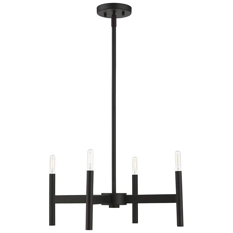 Image 1 Copenhagen 4 Light Black Chandelier