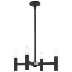 Copenhagen 4 Light Black Mini Chandelier