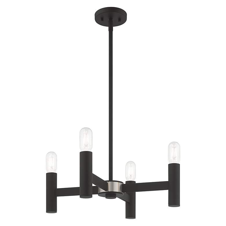 Image 5 Copenhagen 4 Light Black Mini Chandelier more views
