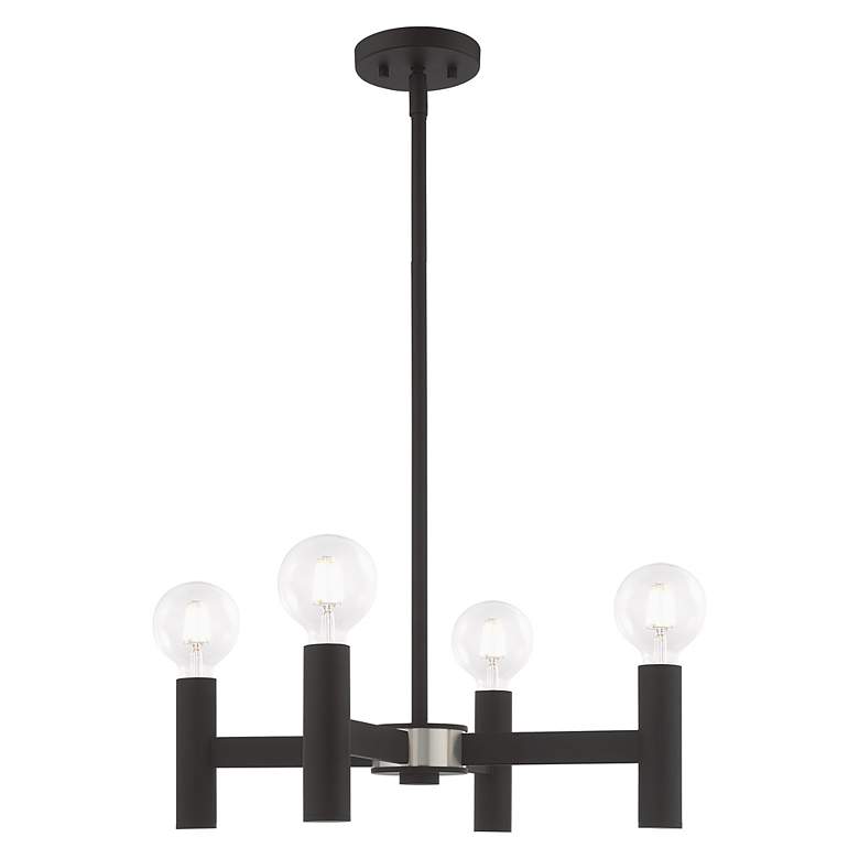 Image 7 Copenhagen 4 Light Black Mini Chandelier more views