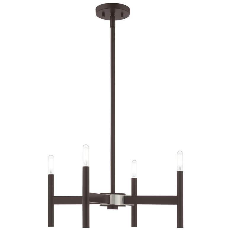 Image 1 Copenhagen 4 Light Bronze Mini Chandelier