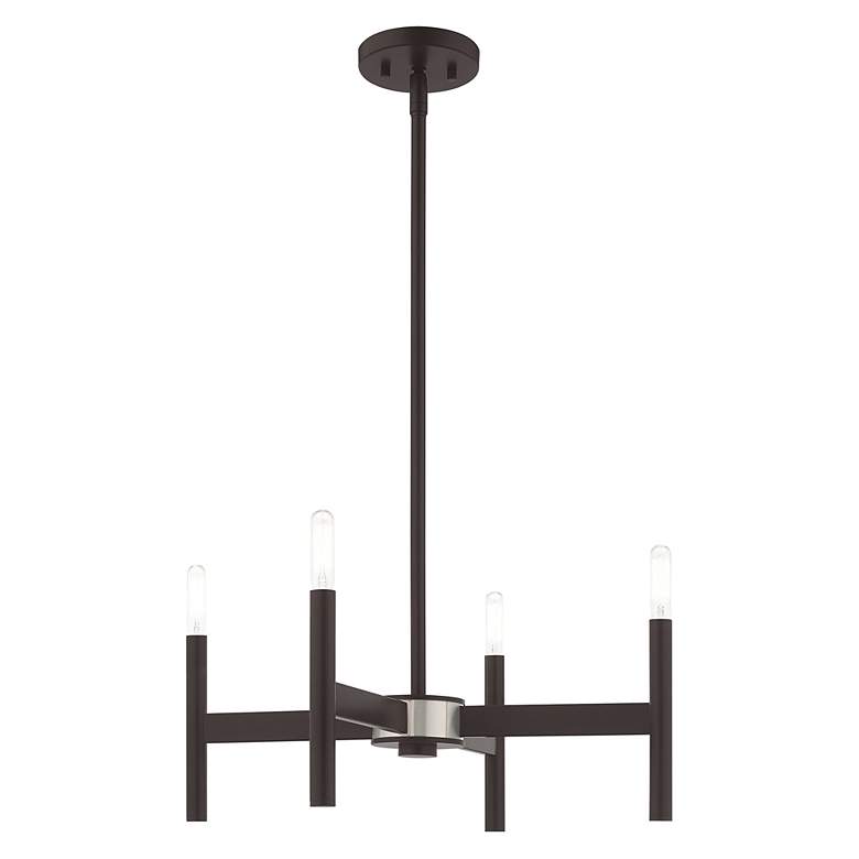 Image 4 Copenhagen 4 Light Bronze Mini Chandelier more views