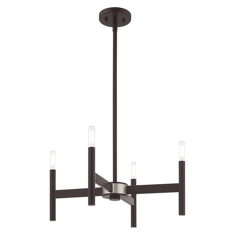 Image 5 Copenhagen 4 Light Bronze Mini Chandelier more views