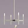 Thumbnail1 of Copenhagen 4 Light Brushed Nickel Mini Chandelier