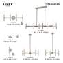 Thumbnail3 of Copenhagen 4 Light Brushed Nickel Mini Chandelier more views