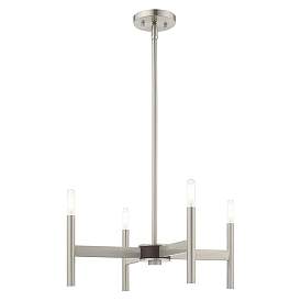 Image5 of Copenhagen 4 Light Brushed Nickel Mini Chandelier more views