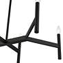 Copenhagen 40" Wide Black 8-Light Metal Linear Chandelier in scene