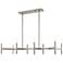 Copenhagen 40" Wide Brushed Nickel 8-Light Linear Pendant