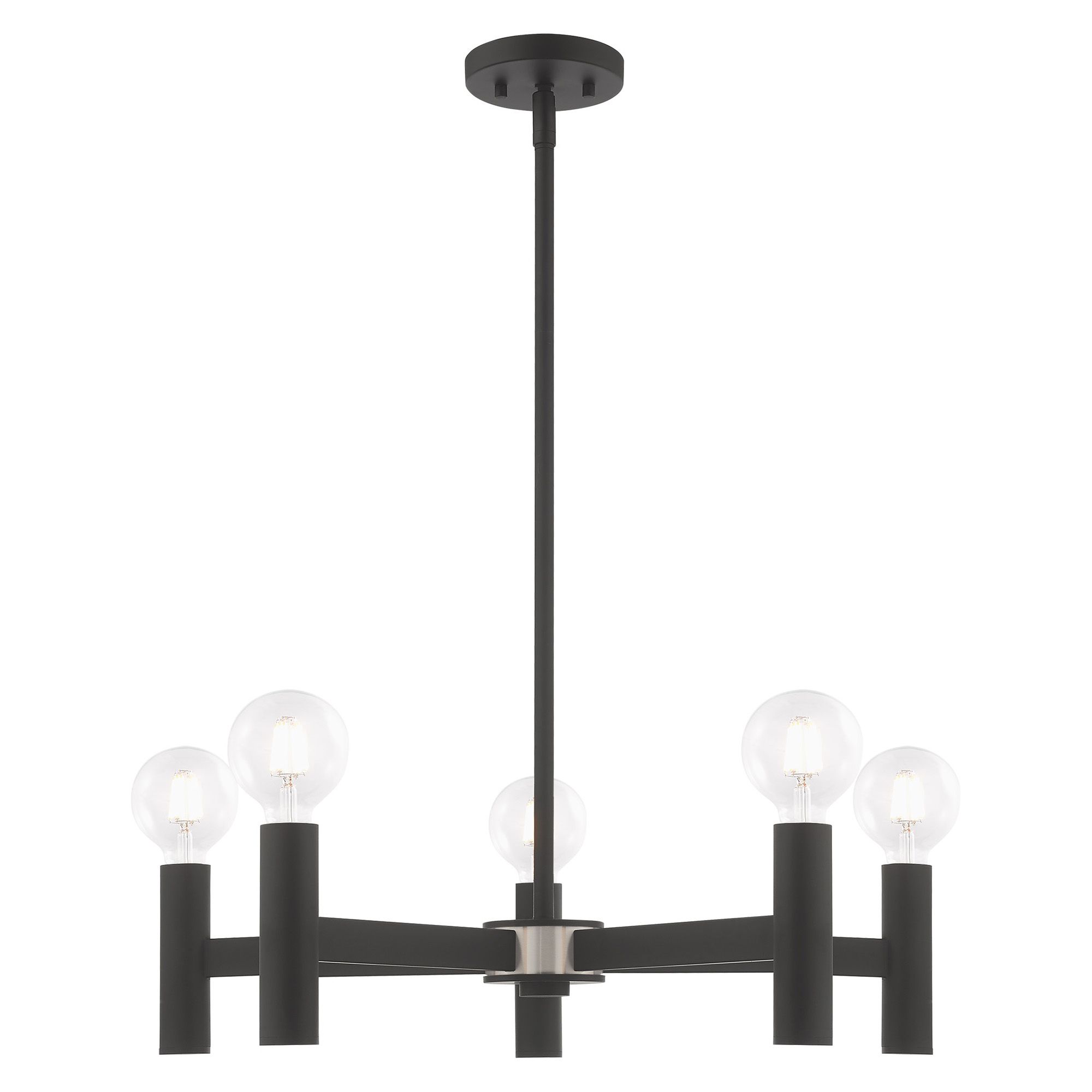 Image 7 Copenhagen 5 Light Black Chandelier more views