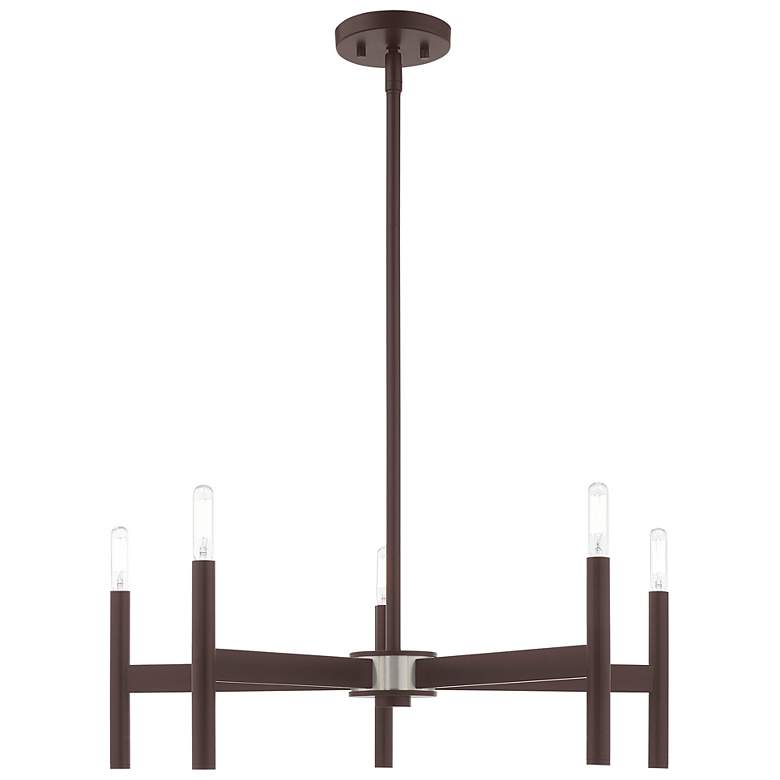 Image 2 Copenhagen 5 Light Bronze Chandelier