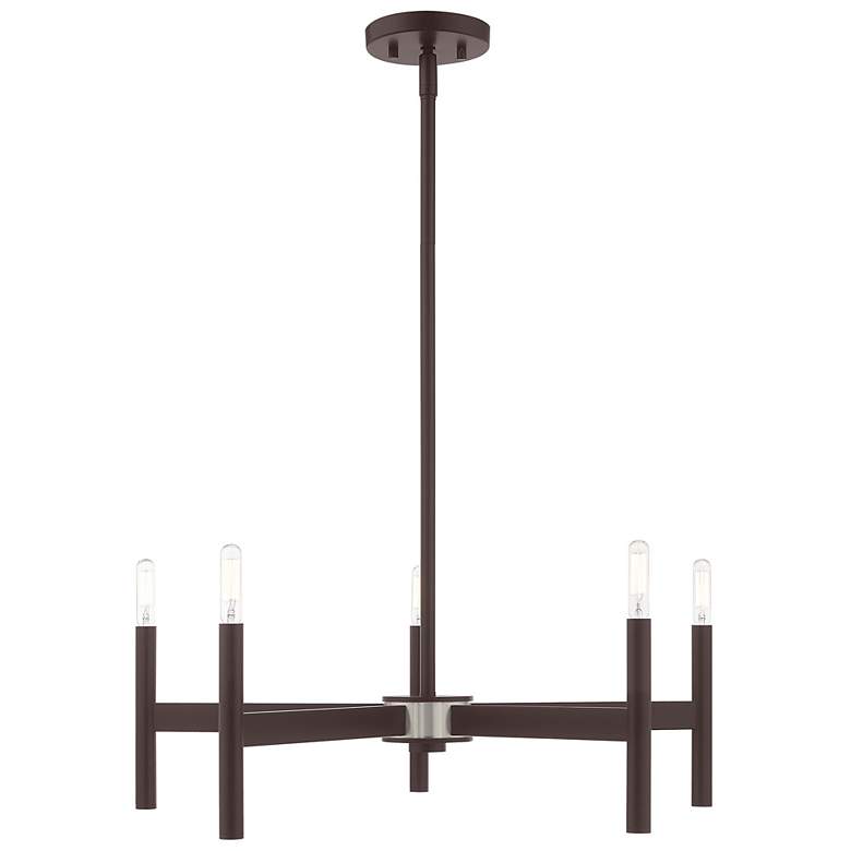 Image 7 Copenhagen 5 Light Bronze Chandelier more views