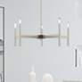 1_Copenhagen 5 Light Brushed Nickel Chandelier