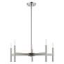 3_Copenhagen 5 Light Brushed Nickel Chandelier more views