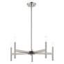 4_Copenhagen 5 Light Brushed Nickel Chandelier more views