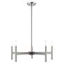 6_Copenhagen 5 Light Brushed Nickel Chandelier more views