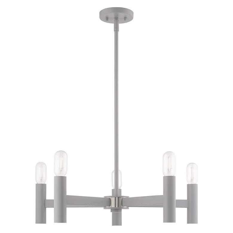 Image 3 Copenhagen 5 Light Nordic Gray Chandelier more views