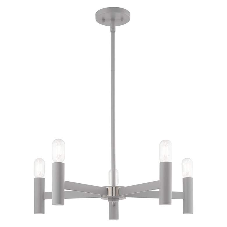 Image 5 Copenhagen 5 Light Nordic Gray Chandelier more views