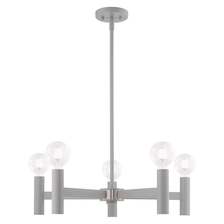 Image 6 Copenhagen 5 Light Nordic Gray Chandelier more views