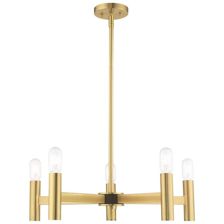 Image 1 Copenhagen 5 Light Satin Brass Chandelier