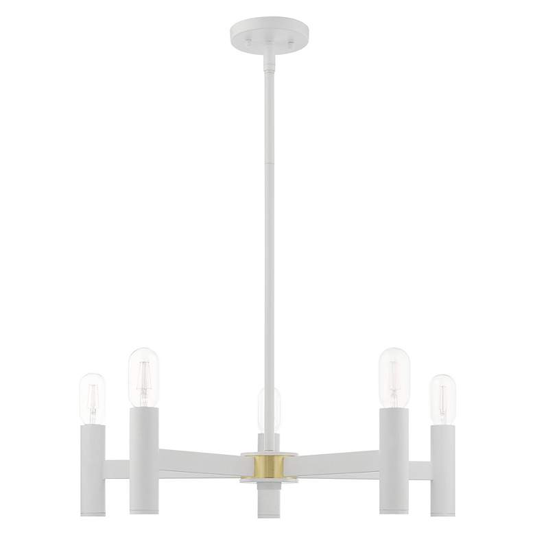 Image 3 Copenhagen 5 Light White Chandelier more views