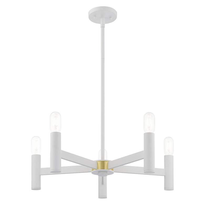 Image 5 Copenhagen 5 Light White Chandelier more views