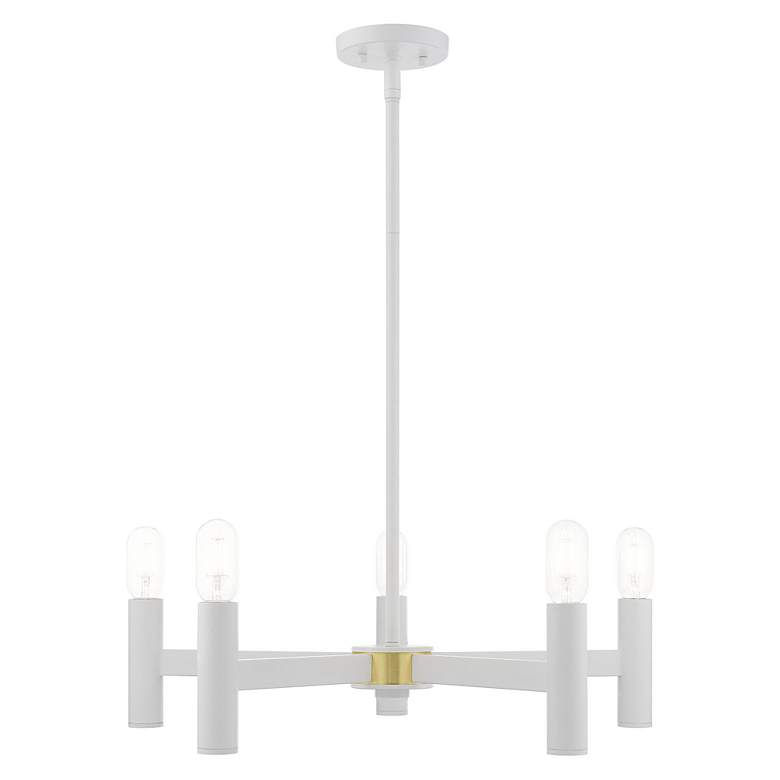 Image 6 Copenhagen 5 Light White Chandelier more views