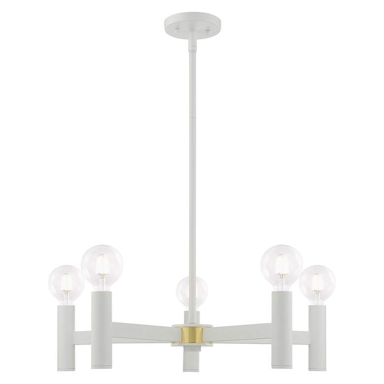 Image 7 Copenhagen 5 Light White Chandelier more views