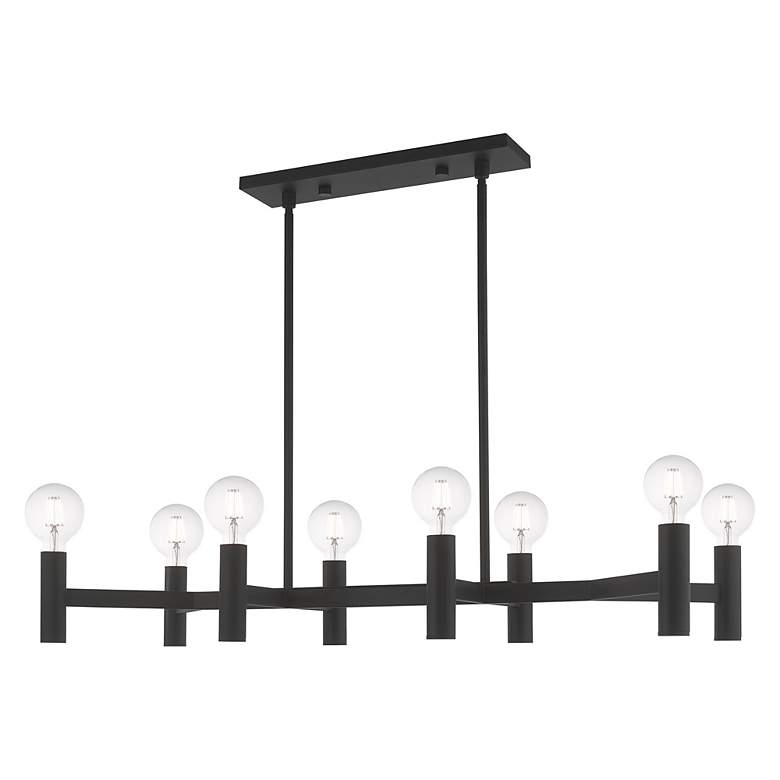 Image 3 Copenhagen 8 Light Black Linear Chandelier more views