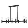3_Copenhagen 8 Light Black Linear Chandelier more views