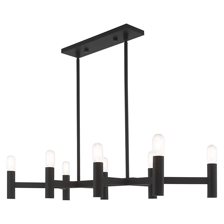 Image 5 Copenhagen 8 Light Black Linear Chandelier more views