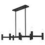 5_Copenhagen 8 Light Black Linear Chandelier more views