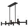 6_Copenhagen 8 Light Black Linear Chandelier more views