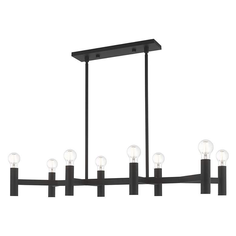 Image 7 Copenhagen 8 Light Black Linear Chandelier more views