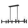 7_Copenhagen 8 Light Black Linear Chandelier more views