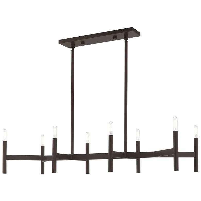 Image 1 Copenhagen 8 Light Bronze Linear Chandelier