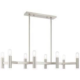 Image1 of Copenhagen 8 Light Brushed Nickel Linear Chandelier
