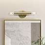 1_Copenhagen 9 3/4" High Antique Brass ADA Wall Sconce