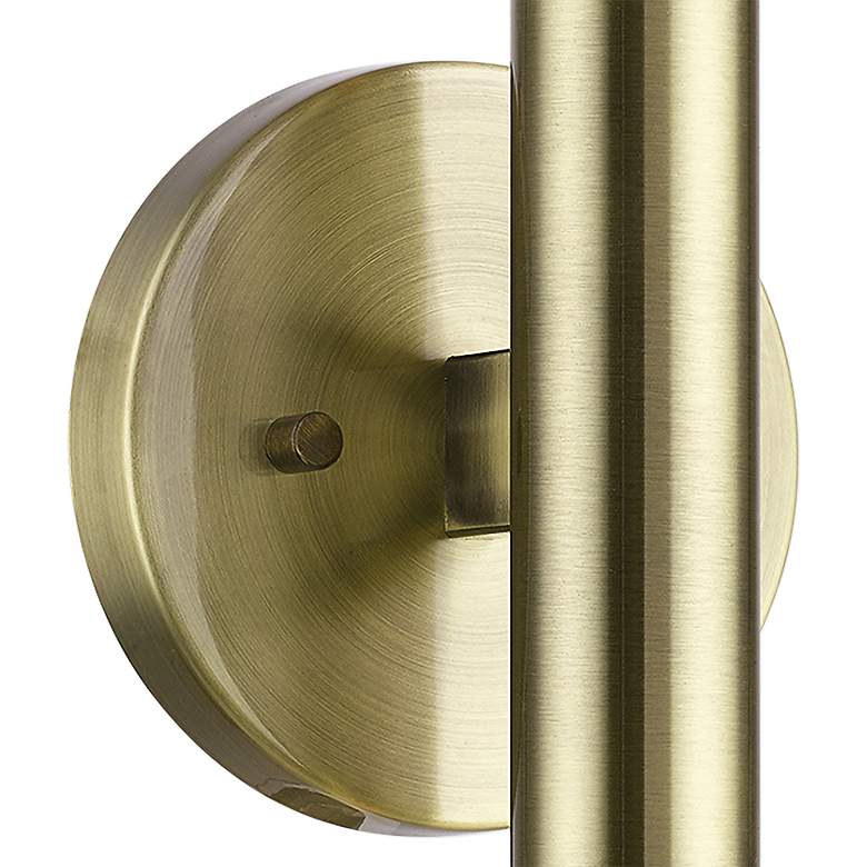 Image 3 Copenhagen 9 3/4" High Antique Brass ADA Wall Sconce more views