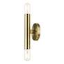 5_Copenhagen 9 3/4" High Antique Brass ADA Wall Sconce more views