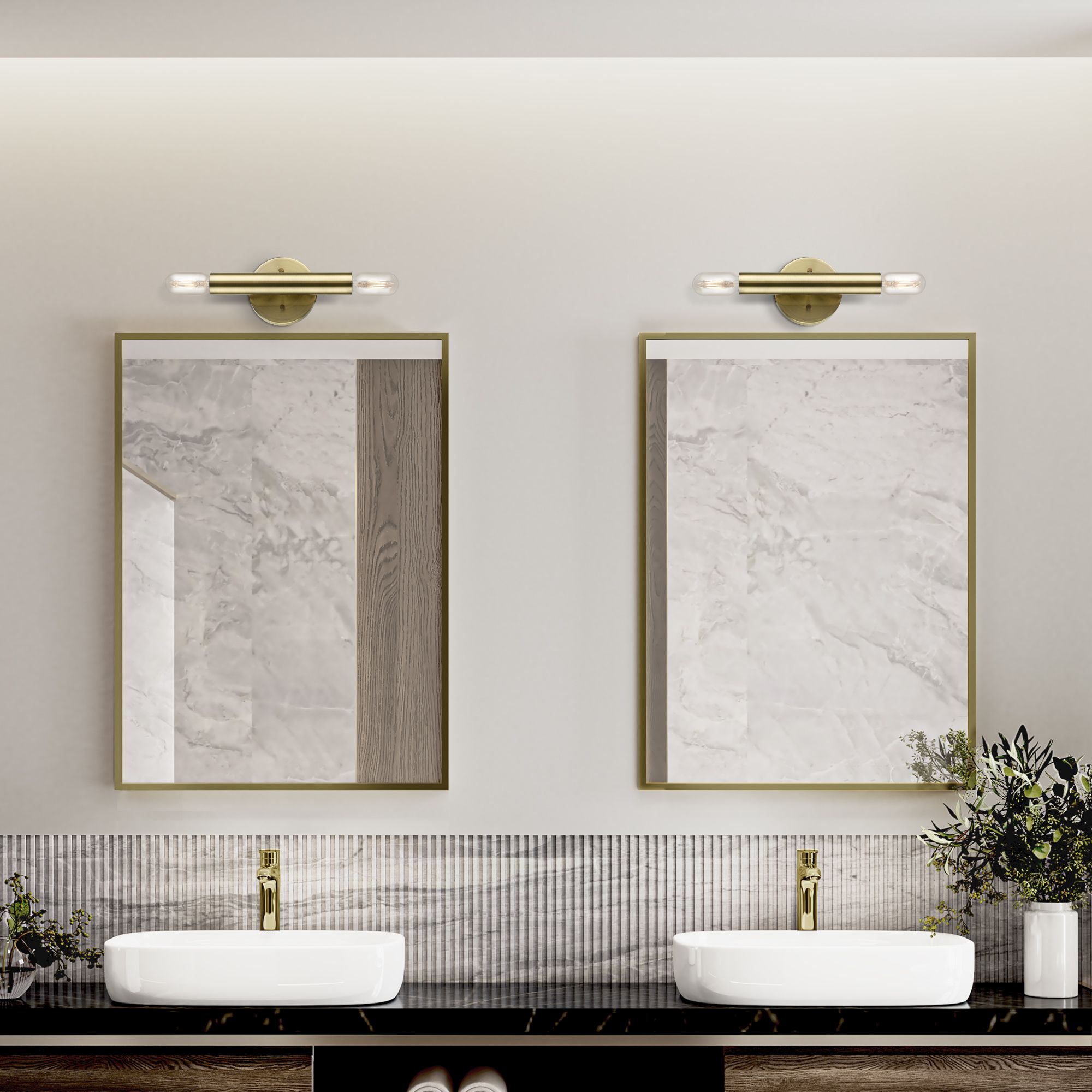 Copenhagen 9 3/4" High Antique Brass ADA Wall Sconce