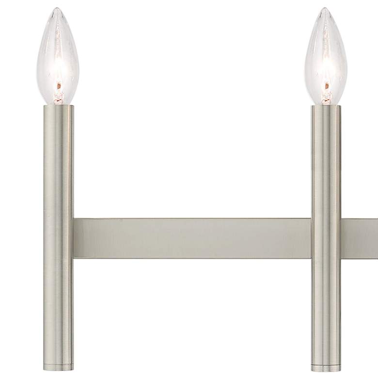 Image 3 Copenhagen Brushed Nickel 23.5 inch Wide 4 Light Modern Bath Vanity Light more views