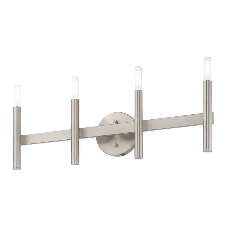Image 6 Copenhagen Brushed Nickel 23.5" Wide 4 Light Modern Bath Vanity Light more views