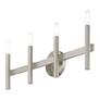 7_Copenhagen Brushed Nickel 23.5" Wide 4 Light Modern Bath Vanity Light more views